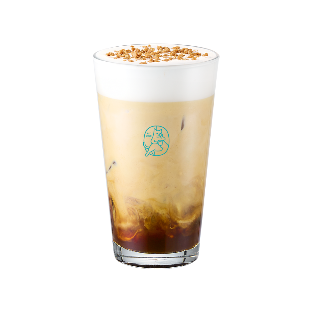 카라멜 땅콩 크림 라떼(ICED)