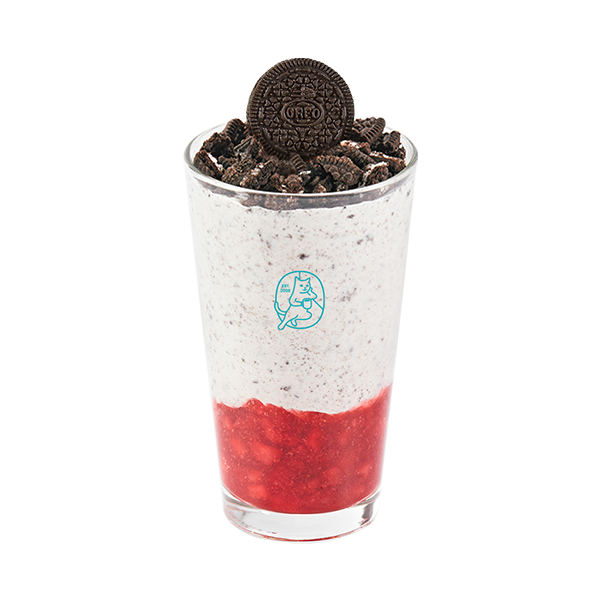 딸기 쿠키앤크림 프라페노